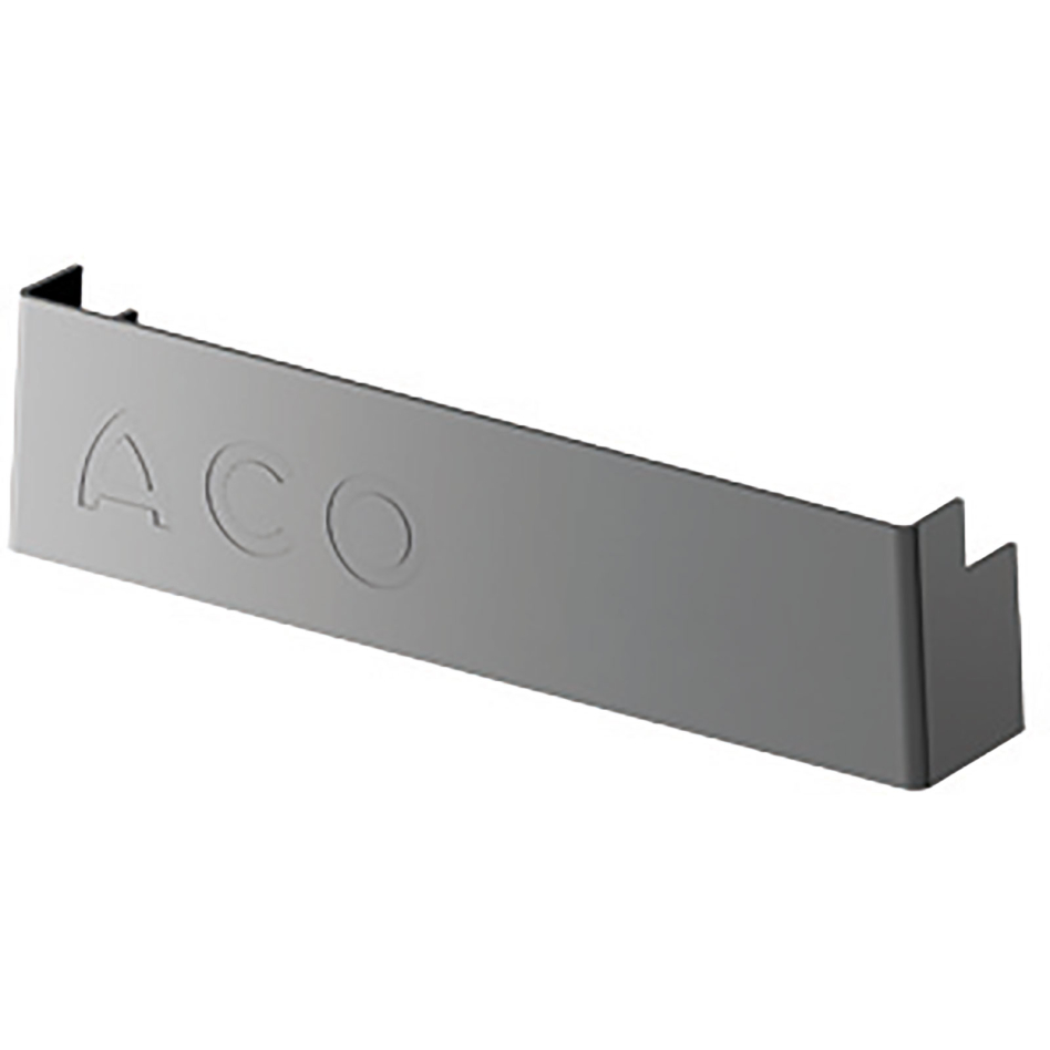 ACO Profiline Stirnwand für fixe Höhe für Fassadenentwässerung Typ 2.0, 80 mm, 130 mm,Stahl verzinkt