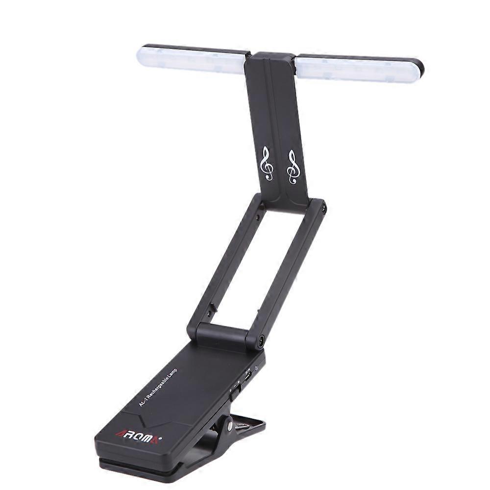 Wiederaufladbare Musiklampe Al-1 Mit Klemme, Kompatibel Mit Klavier, Led-bühnenlicht, Universell, Kompakt, Tragbar, Usb-ladefunktion