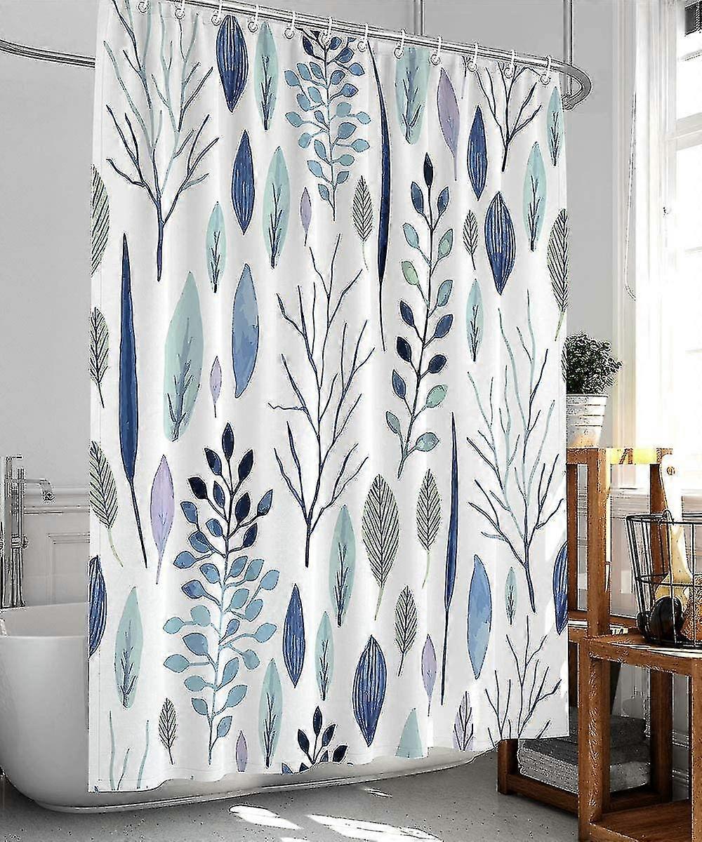 Duschvorhänge Mit Blumenmuster, Duschvorhänge Mit Blättermuster, Duschvorhänge Mit Tropischem Pflanzenmuster, Wasserdichte Duschvorhänge Aus Stoff