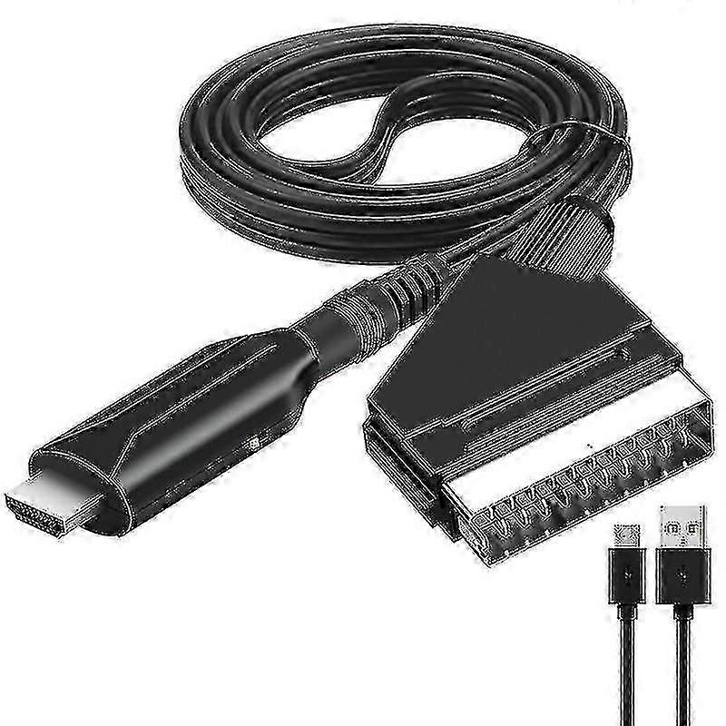 Scart-zu-hdmi-audio-/video-konverteradapter, Kompatibel Mit Set-top-boxen, Hdtvs, Dvd-playern, Ps3, Pal Und Ntsc