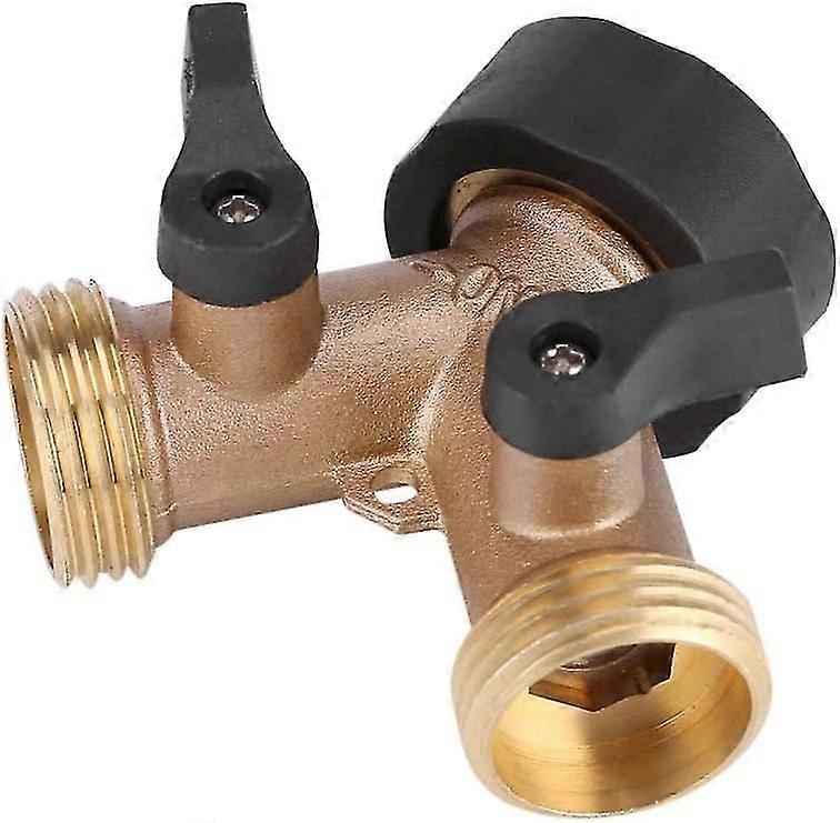 Wasserhahnanschluss Für Gartenschlauch, Kompatibel Mit 3/4" Y-förmigen Schaf- Und Vogelfutterhäuschen, 2-wege, Für Rasen Und Garten (eu)