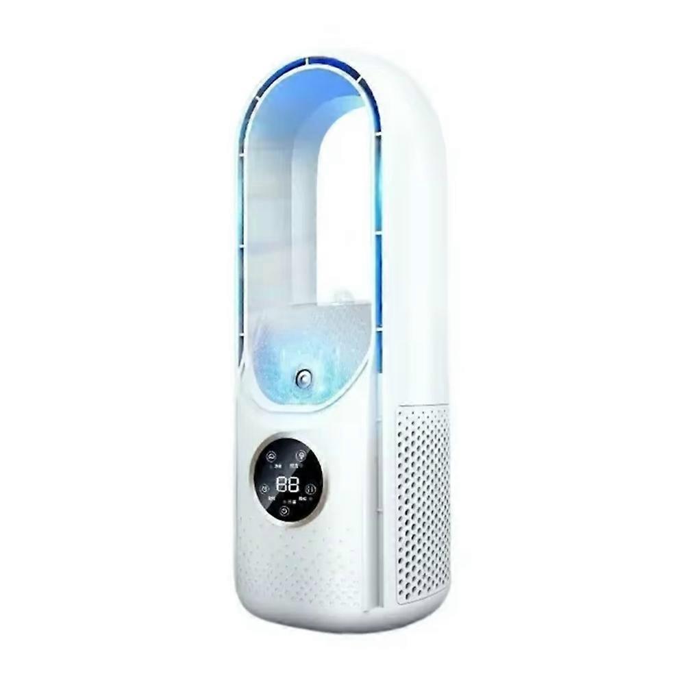 Rotorblattloser Ventilator, Tragbare Klimaanlage, Tischventilator Mit Led-anzeige, Blattloser Kühler, Kühlturm Für Büro Und Schlafzimmer [nx]