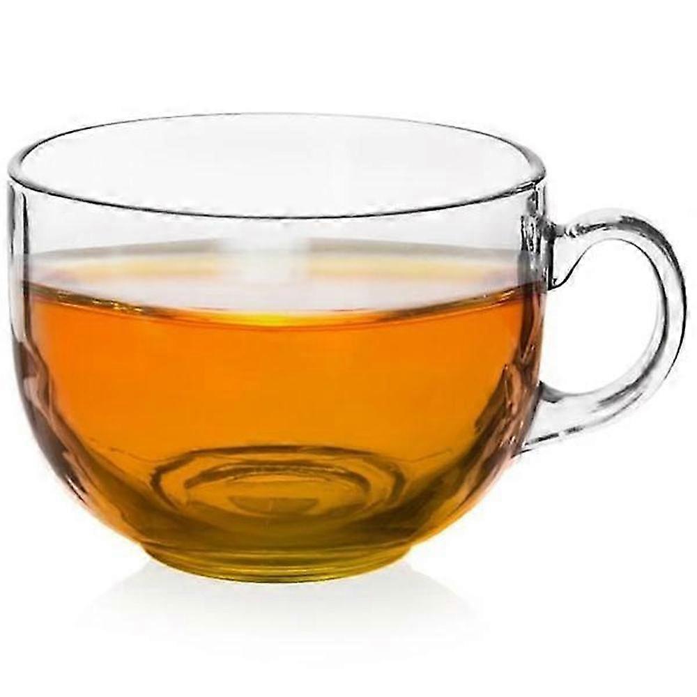 Großer 650-ml-glasbecher Mit Henkel, Geeignet Für Heiße Und Kalte Getränke.