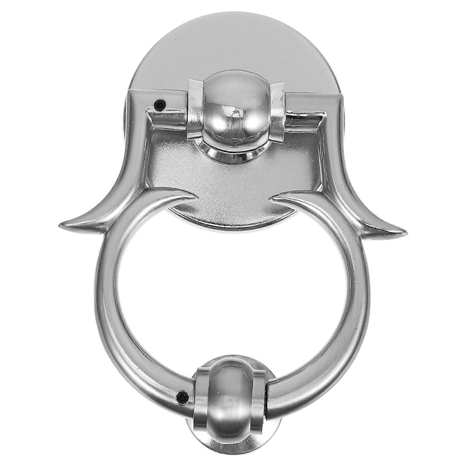 Türklopfer Im Europäischen Stil, Passend Für Haustüren. Zinklegierung, Runde Form, Schlichtes Design. Einzeln Verpackt.