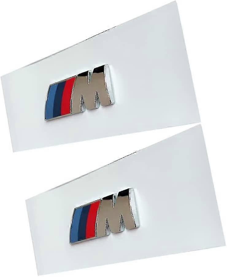 Ersatzteil Kompatibel Mit Bmw M Frontflügelemblem 51148058881, Sport-aufkleberlogo (silber)