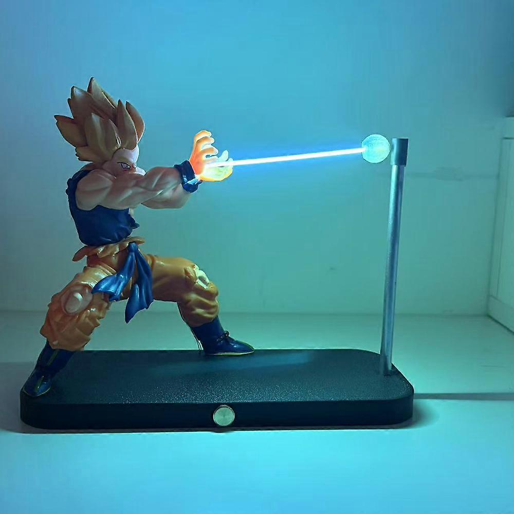 Dragon Ball Son Goku Berührungsempfindliches Magnetisches Kamehameha-nachtlicht – Kreative Und Originelle Schreibtischdekoration – Geschenk Für Jungen