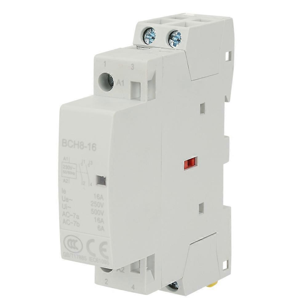 Zweipoliger Wechselstrom-schütz Für Den Hausgebrauch, 16 A, 220 V/230 V, 2 Schließer, 50/60 Hz, Din-schienenmontage
