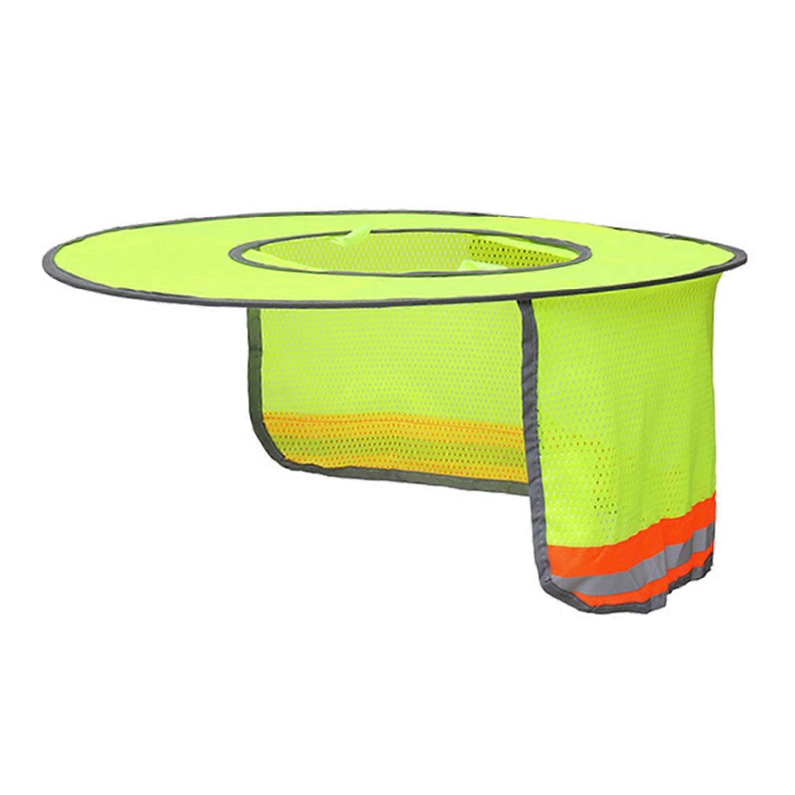 Tragbarer Helmüberzug Mit Reflektorstreifen, Uv-schutz Und Sonnenblende, Kompatibel Mit Bauhelmen.