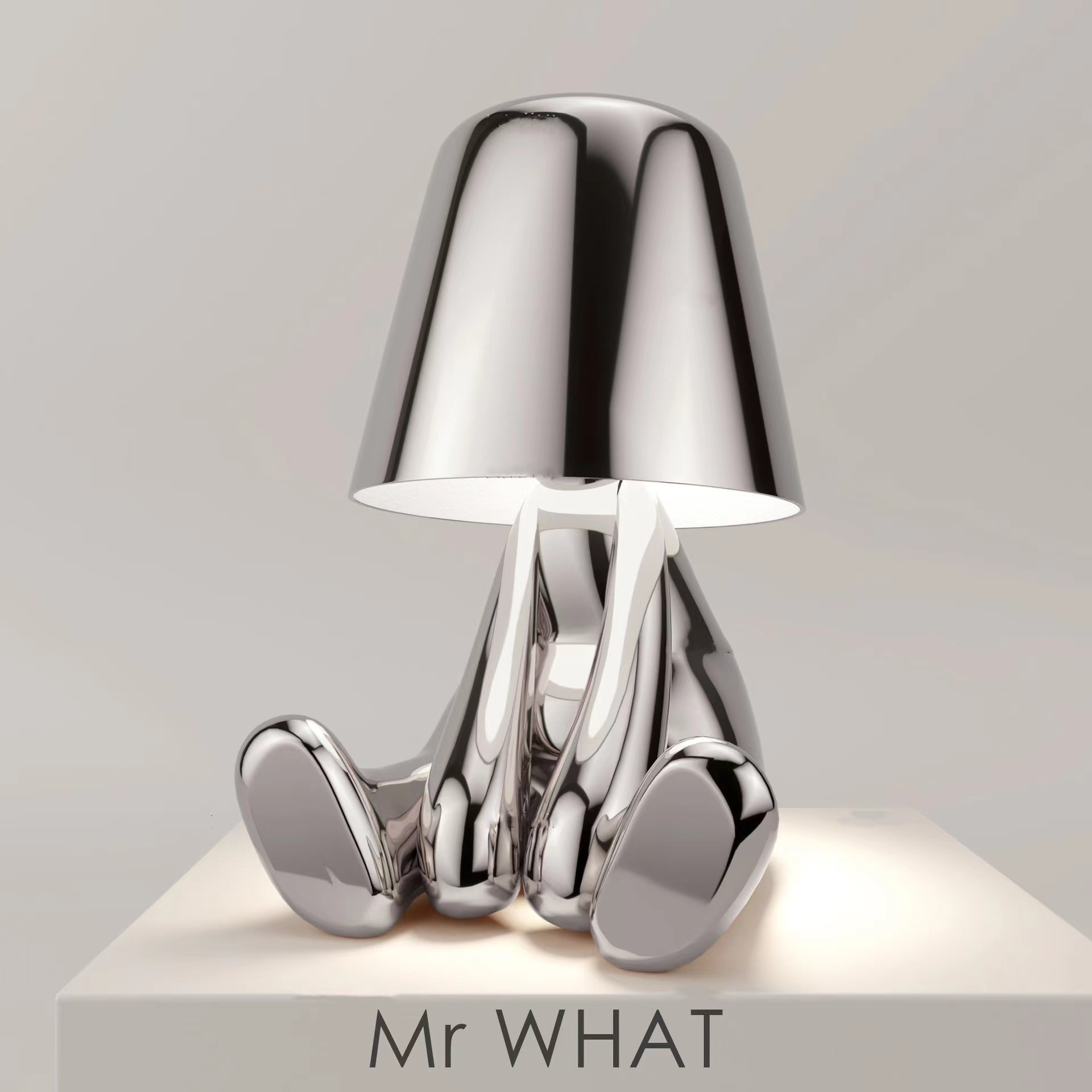Denkerlampe – Lampenkollektion – Kreative Tischlampe „kleiner Goldener Mann“ Fürs Wohnzimmer – Wohnaccessoires – Geschenk