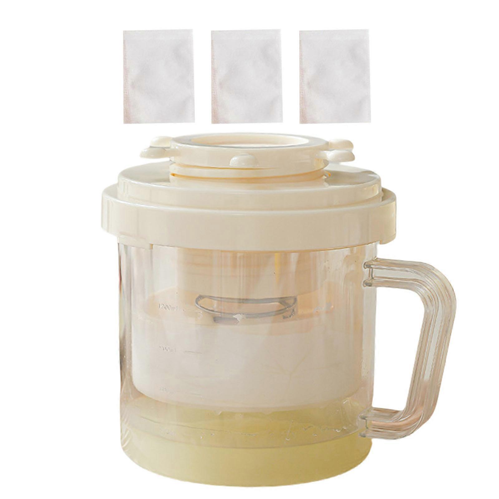 Komplettes Set Für Die Professionelle Joghurt- Und Käseherstellung, Joghurtsieb, Lebensmittelechtes Küchengerät, Geeignet Für Handwerklich Hergestellte Milchprodukte, Cremeweiß 1