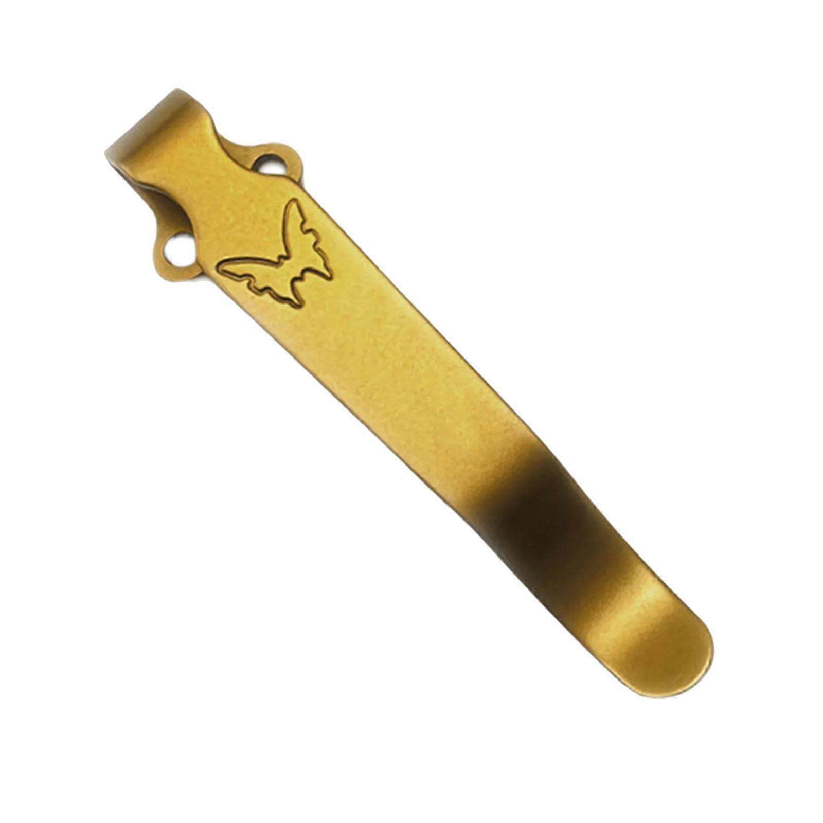 Multifunktionale Befestigung Für Tragetaschen, Edelstahl-rückenclip, Butterfly-clip, Geeignet Für Werkzeuge Und Zubehör, Goldfarben