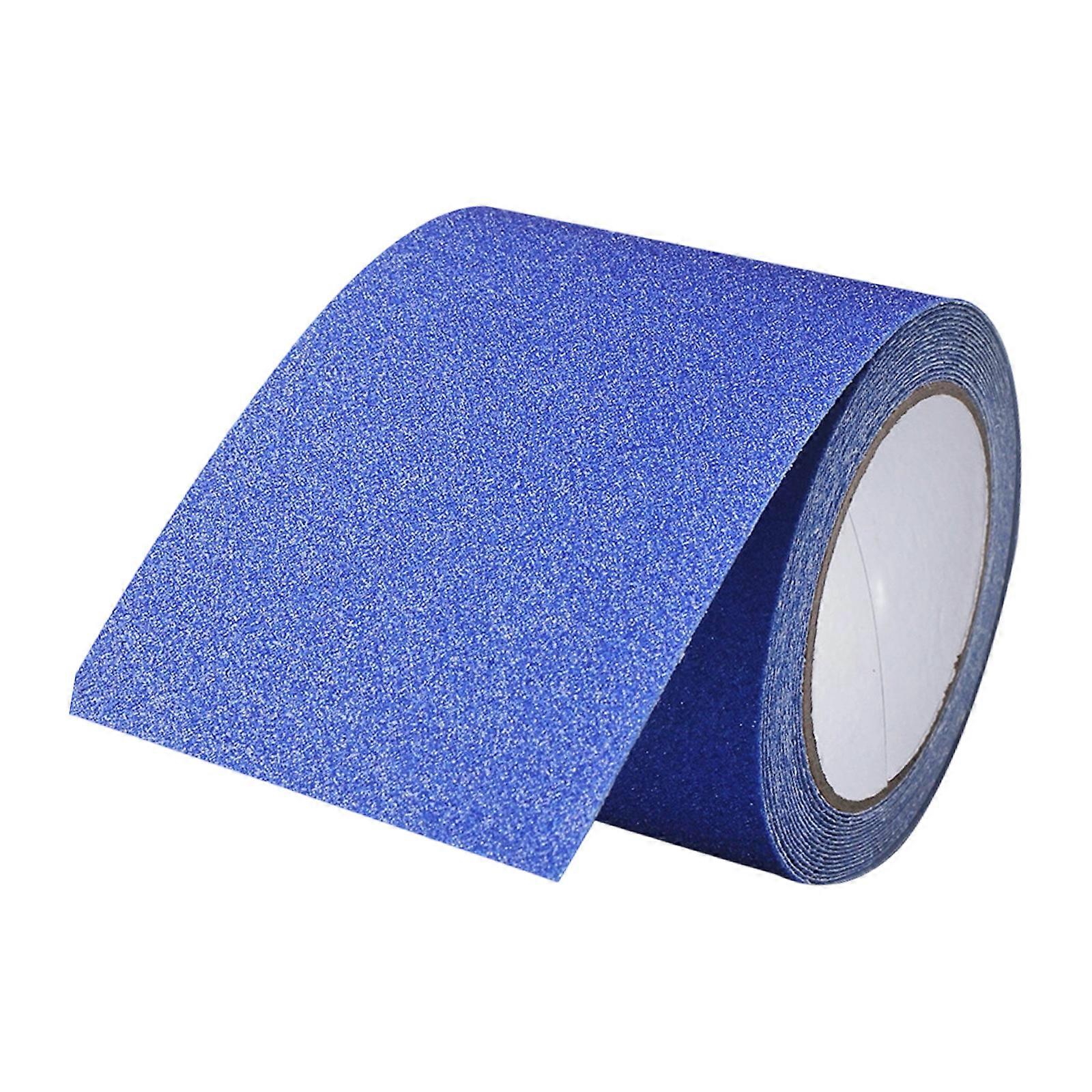 Hochhaftendes, Rutschfestes Pvc-klebeband, Geeignet Für Fliesen, Treppenstufen Und Badezimmer. Wasserfest Und Einfach Selbst Zu Montieren. Blau.
