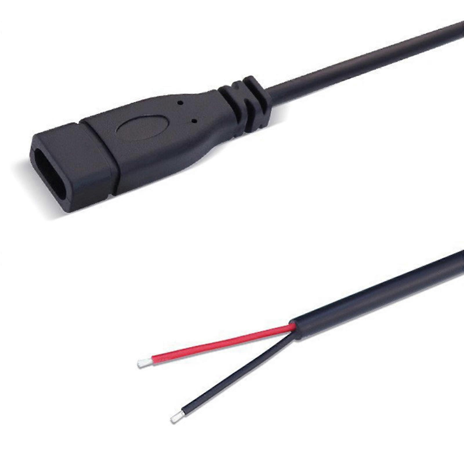 Usb-c-auf-2-pin-kabel (offenes Ende, Weiblicher Typ C-stecker), Stromkabel, Ersatzkabel Für Installierte Geräte
