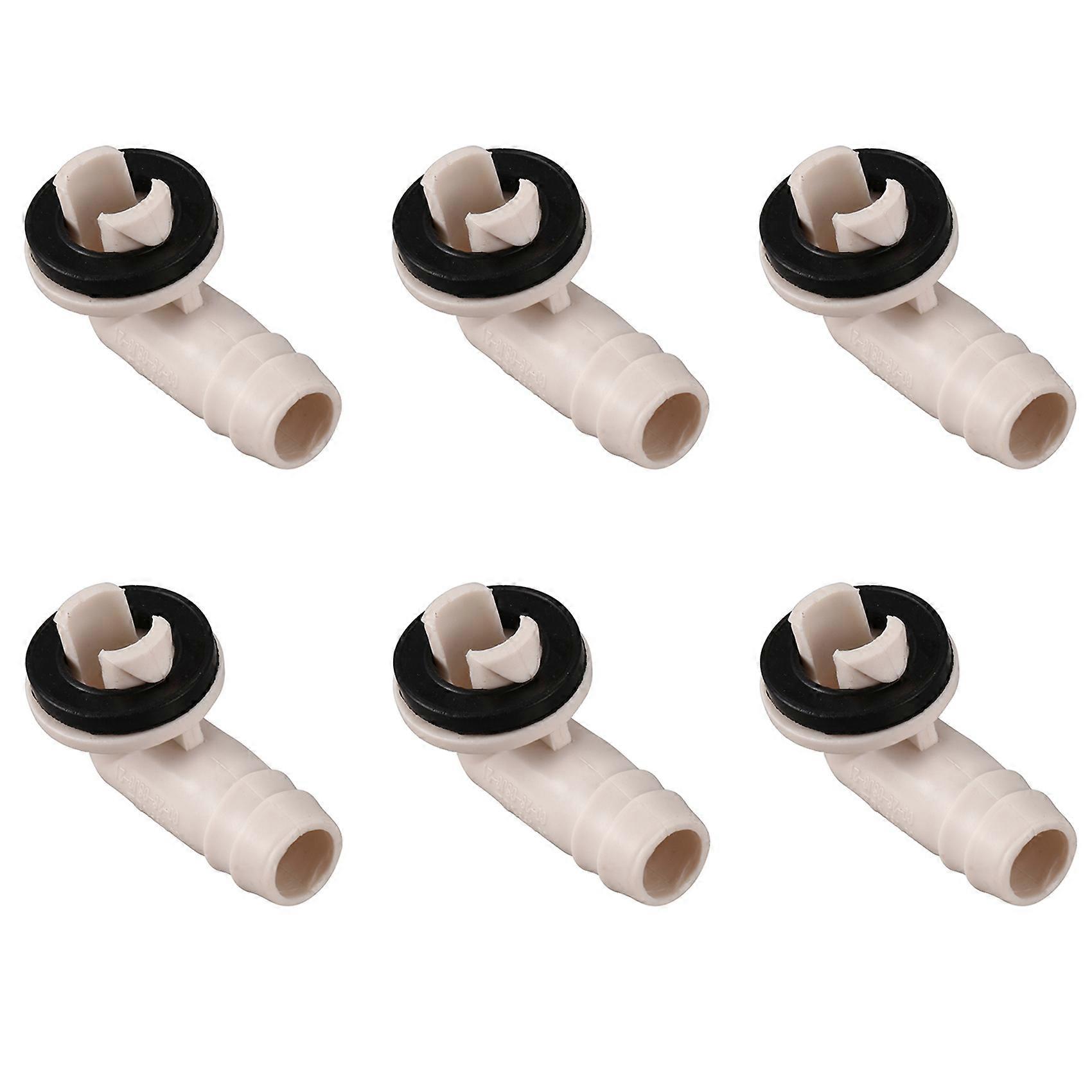 6x Winkel-abluftschlauchverbinder Für Klimaanlagen Mit O-ring, Kompatibel Mit U:ll-geräten Und Fensterklimaanlagen