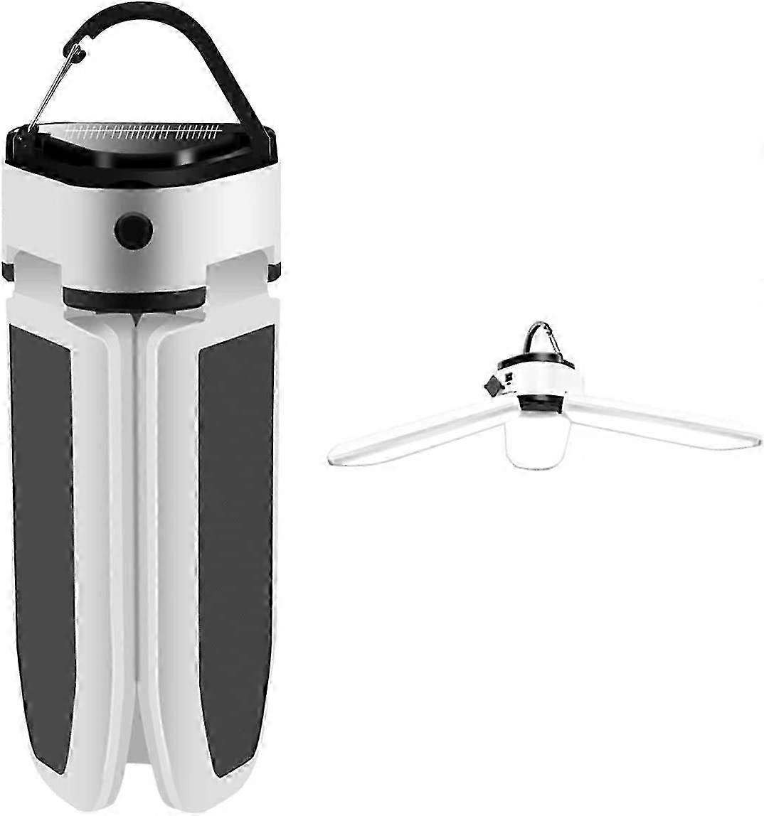 Wiederaufladbare Campinglaterne, 30 W, 1000 Lumen, 5 Modi, Faltbare Und Hängende Campinglampe, Tragbare Lampe, Geeignet Für Terrasse, Garten, Grillen Und Wandern (solaraufladbar)