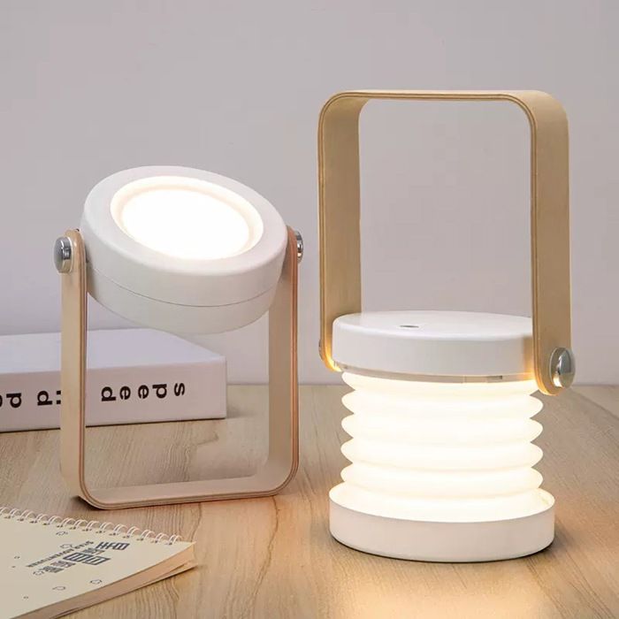 Yyv Nachttischlampe Mit Einstellbarer Helligkeit Und Touch-licht, Tragbar Und Sicher