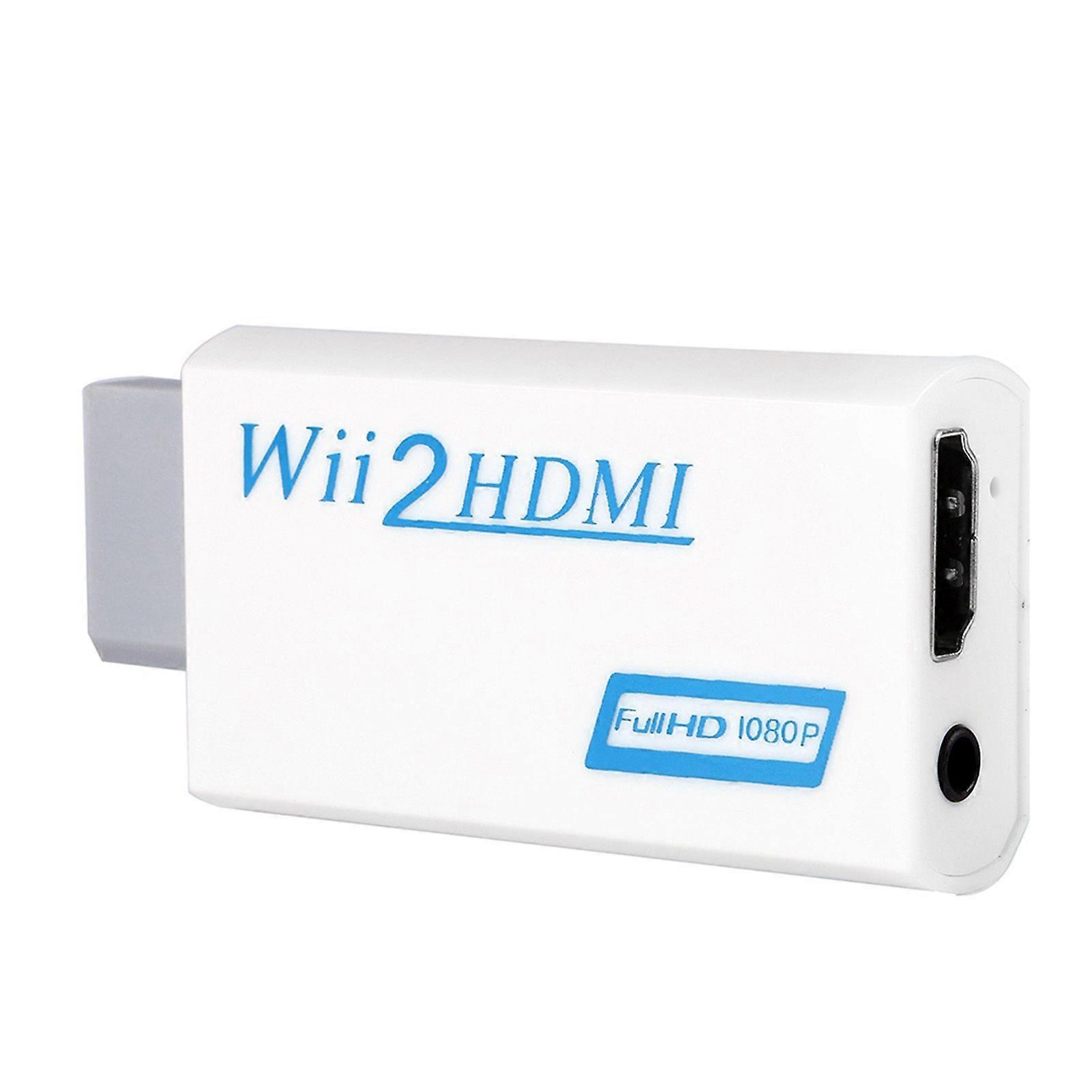 Wii-zu-hdmi-upscaling-adapter, 720p/1080p-kompatibel Mit 3,5-mm-audio- Und Videoausgang