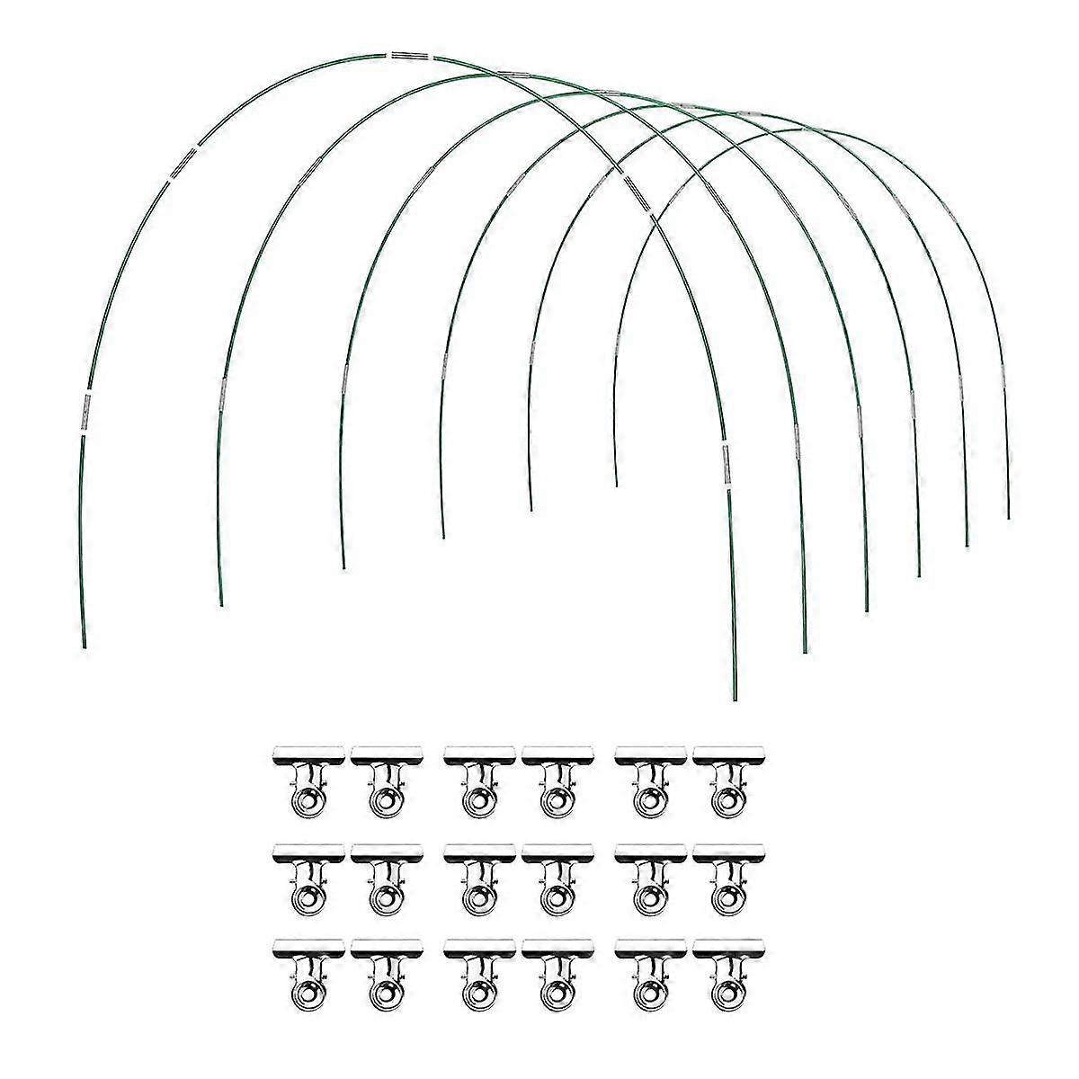 36 Gewächshausringe, Anzuchttunnel, 6 Sets À 2,6 M Große Gartenringe, Edelstahl-fiberglasringe Für Hochbeete