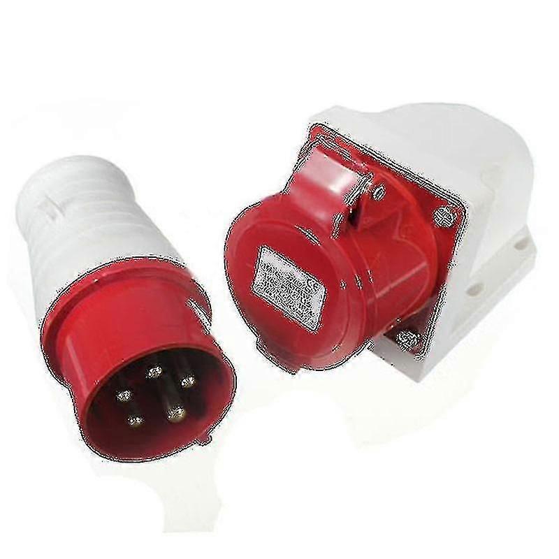 Drehstromstecker Und -buchse 380–415 V, 16 A, 5-polig, Schutzart Ip44, 3p + N + Erde