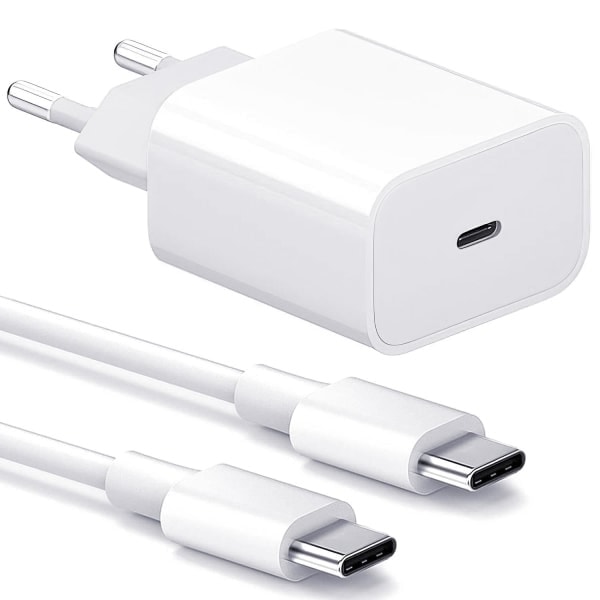 20w Schnellladegerät Kompatibel Mit Samsung, Netzteil Mit Weißem Kabel, 1 Stück.