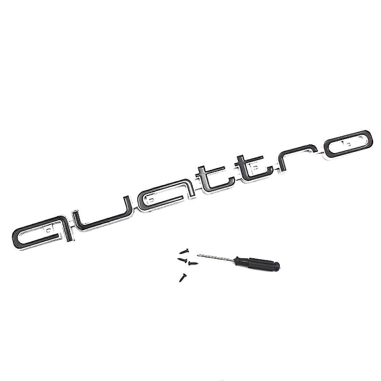 Quattro Cool Emblem-aufkleber Für Den Unteren Frontgrill, Kompatibel Mit Audi A6 A7 - Perfekt