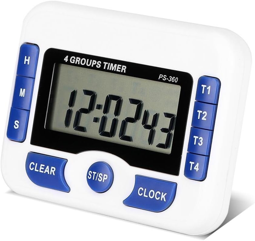 Multifunktionaler Digitaler 4-kanal-küchentimer Mit Digitaler Weckfunktion