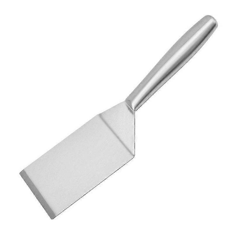 Flacher Edelstahlspatel, Großer Fischspatel, Grillspatel, Pfannenwender, Steakspatel, Pfannkuchenspatel