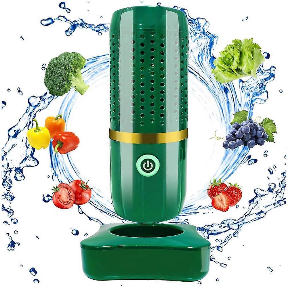 Obst- Und Gemüsewaschmaschine, Wiederaufladbare Reinigungsmaschine, Kompatibel Mit Obst Und Gemüse, Tragbarer Mini-lebensmittelreiniger