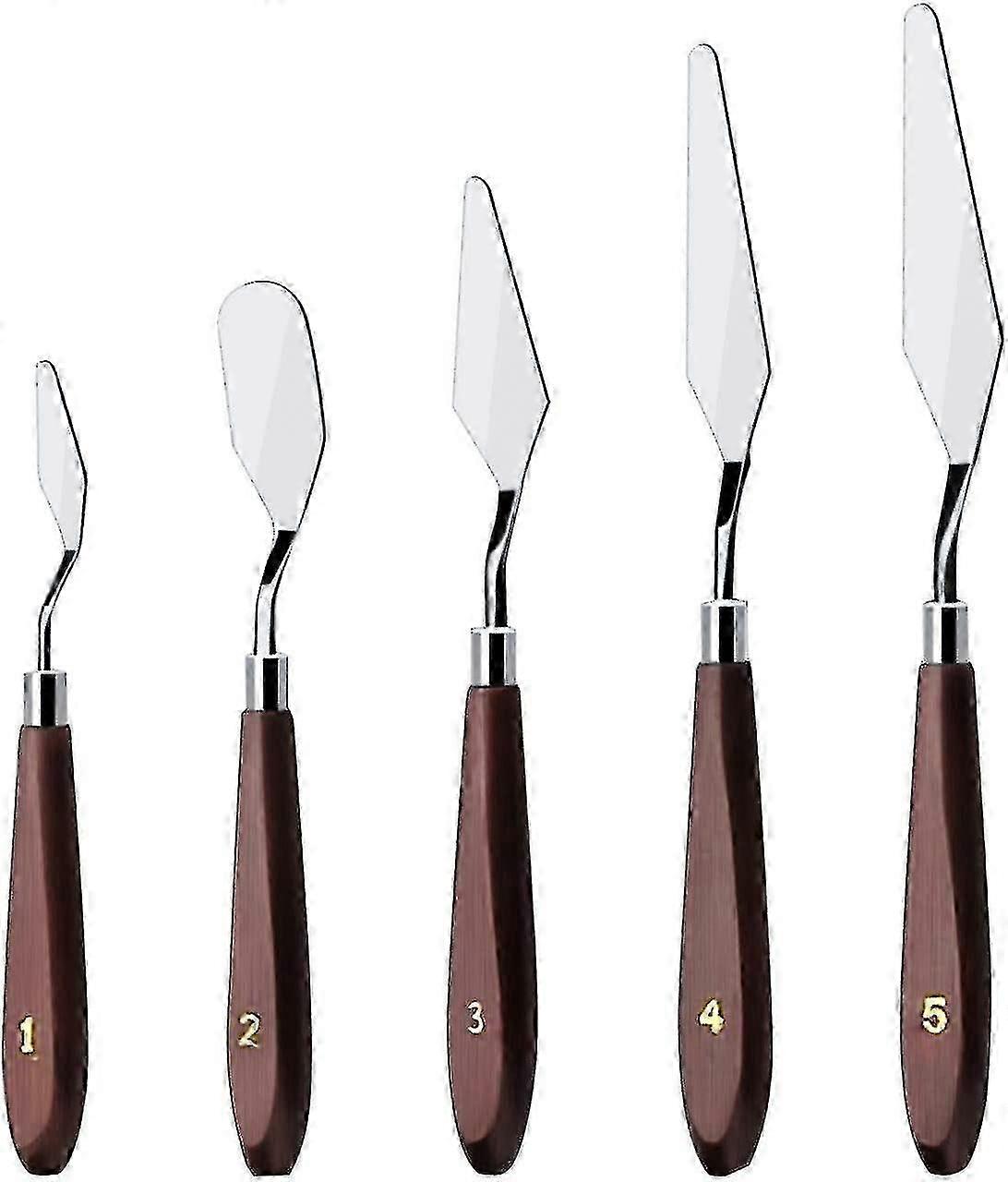 Kuchencremespatel, 5-teiliges Set, Edelstahl, Zum Backen Und Rühren - W
