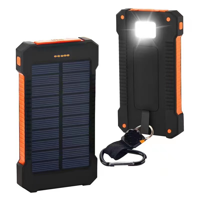 20000mah Solar-powerbank - Große Kapazität, Wasserdicht, Mit Integrierter Led, Ideal Für Den Außeneinsatz [nx]