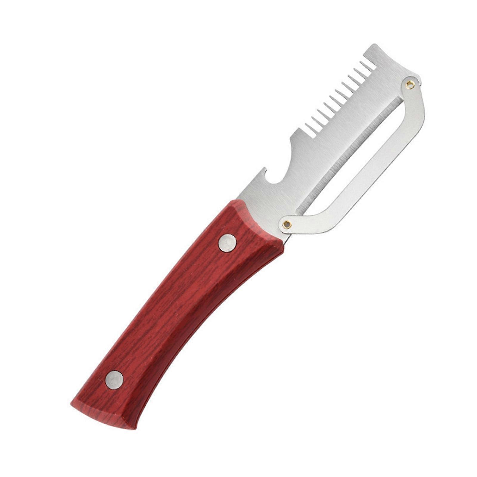 Multifunktionaler Sparschäler – 2-in-1-flaschenöffner – Ideal Für Camping Und Grillen – Ergonomischer Pp-griff