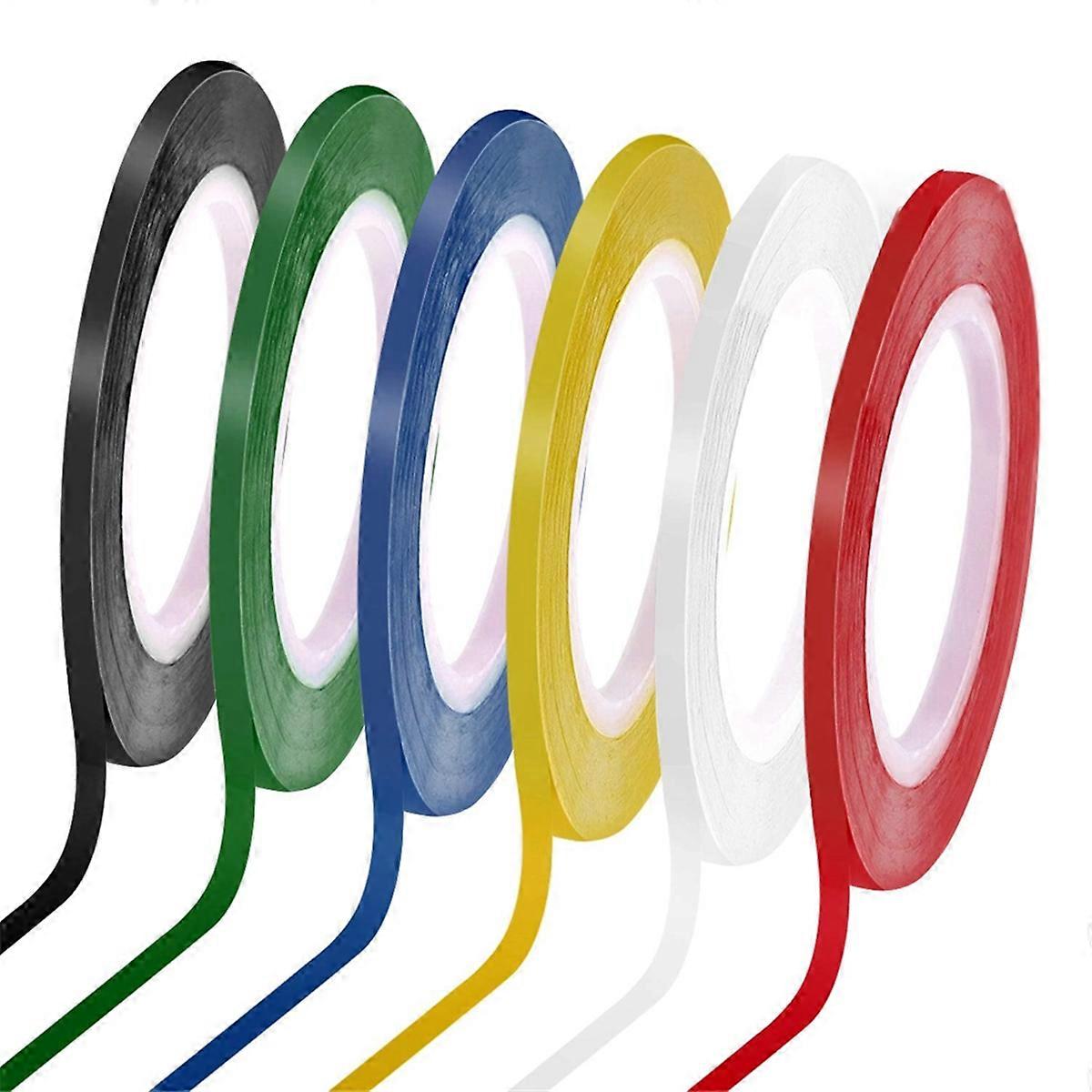 6 Rollen 3 Mm (1/8 Zoll) Dünnes Whiteboard-klebeband, 33 M (108 Fuß) Pro Rolle