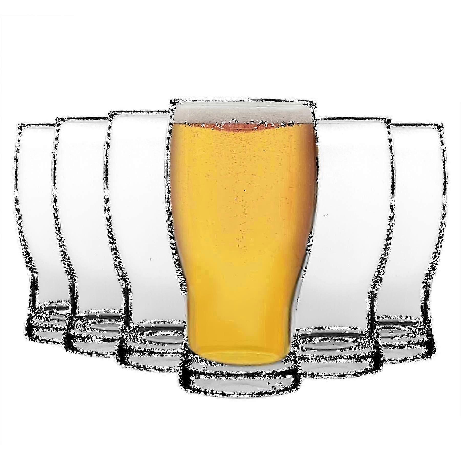 Set Mit 6 Lav Belek Tulpen-biergläsern (580 Ml) – Große, Klassische, Bauchige Gläser Für Craft-biere – Klar