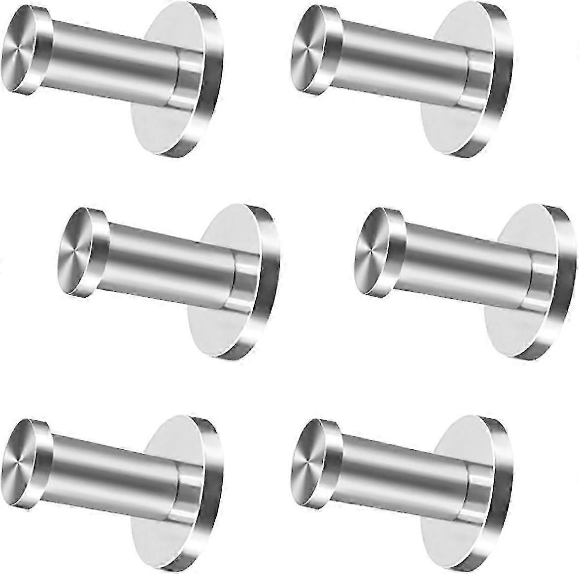 Set Mit 6 Wandhaken Für Mäntel, Bademäntel Und Handtücher, Kompatibel Mit Badewannenstangen (5 Cm).