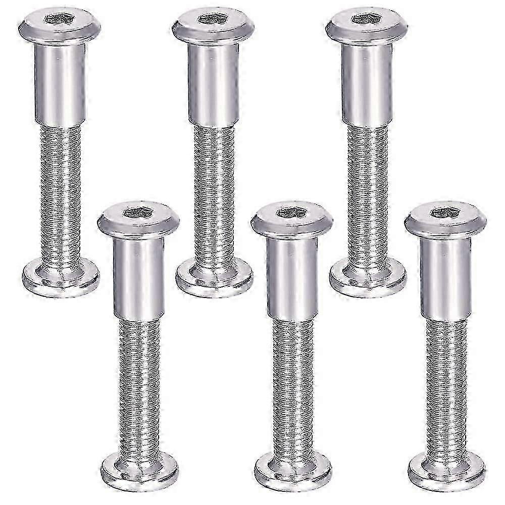 Möbelbefestigungsschrauben (6er-pack) Mit M6-schraube, Aus Edelstahl 304, 35 Mm