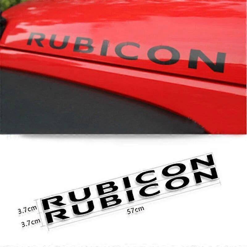 Set Mit 2 Karosserieaufklebern (vorne Und Hinten) Und Motorhaubenaufklebern, Kompatibel Mit Den Logos Von Jeep Rubicon, Wrangler Unlimited, Grand Cherokee, Compass, Renegade Und Patriot.
