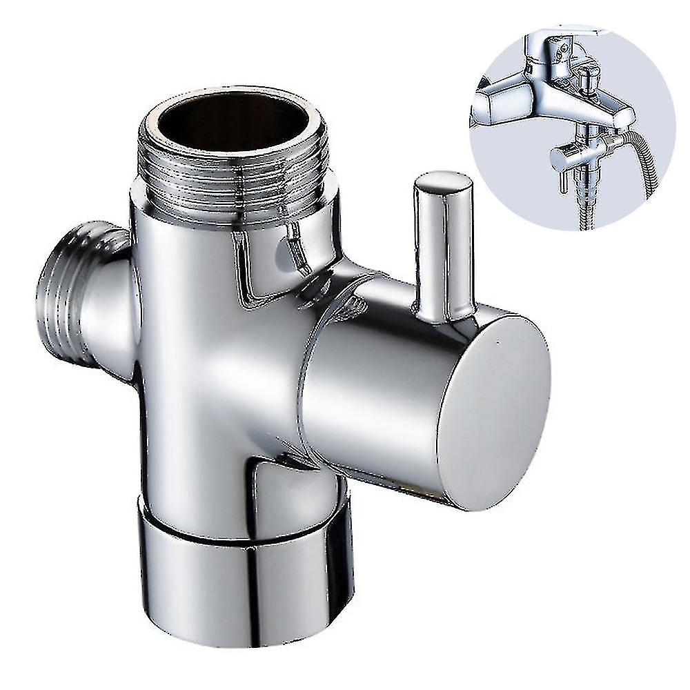 Dreiwege-umstellventil Für Badewanne Und Dusche Aus Massivem Messing, G 1/2 Zoll Duschadapter.