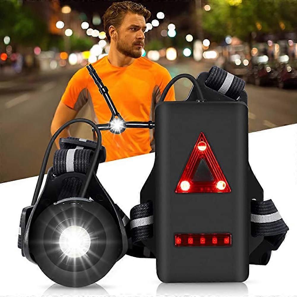 Westgirl Lauflicht, Verstellbare Brustleuchte, 500 Lumen, Usb-aufladbar, Wasserdicht