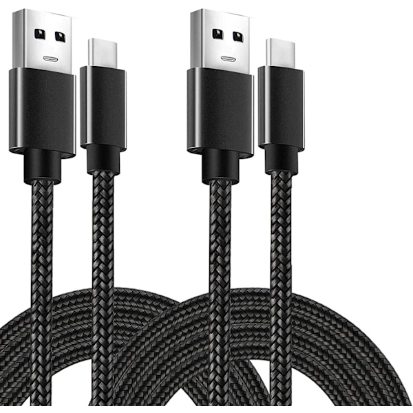 (2 Stück) Ladekabel Kompatibel Mit Samsung Galaxy S25 S24 S9 S10 S20 S21 S22 S23 Und Iphone 15 16 17 Pro Plus Max - (2 Meter) (2er-pack [nx])