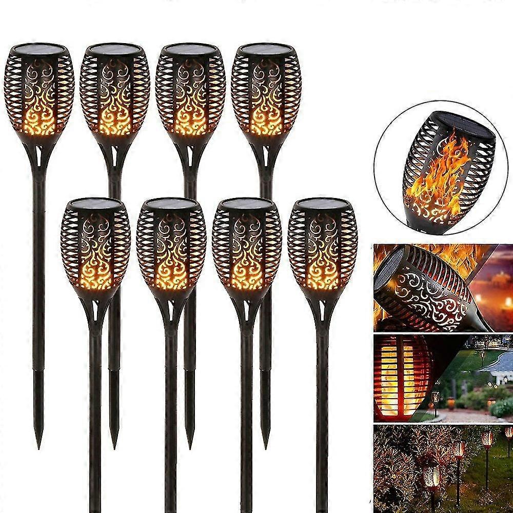 Wasserdichte Led-solarlampe Mit Flammeneffekt Für Garten- Und Landschaftsgestaltung, Geeignet Für Rasenflächen Und Gärten.