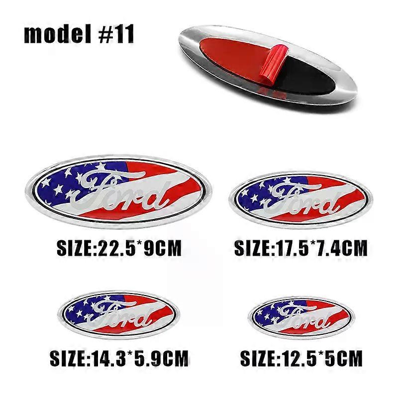 Kühlergrillemblem, Heckklappenlogo, Aufkleber, Zubehör, Kompatibel Mit Focus Mk2 Und Mk3, Fiesta, Fusion, Ranger, Mondeo, S-max Und Kuga