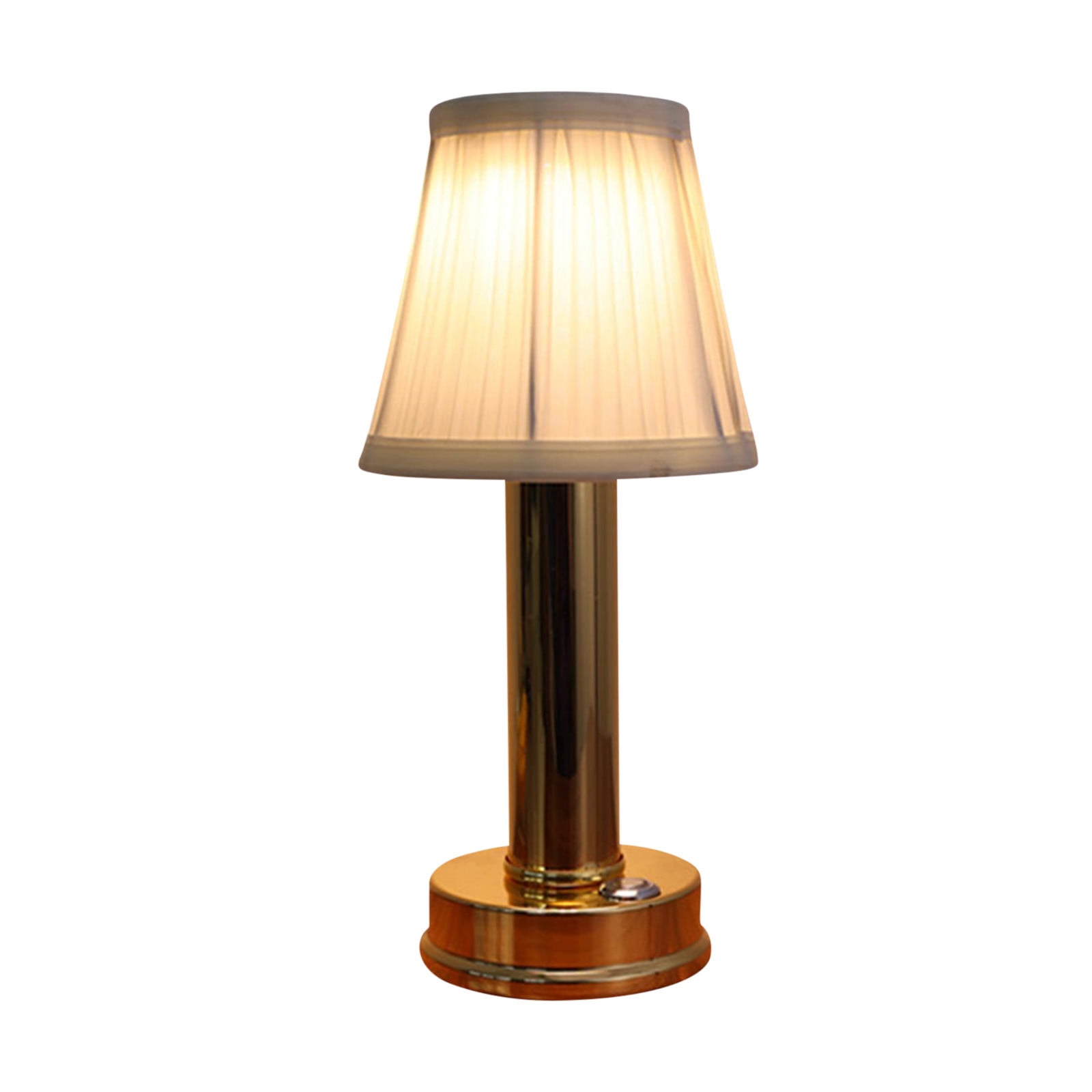 Klassische Wiederaufladbare Led-schreibtischlampe, Augenschonendes Licht, Runder Lampenschirm Aus Stoff, Kleine Tischlampe Aus Eisen, Ideal Zur Dekoration Von Restaurants Und Cafés.