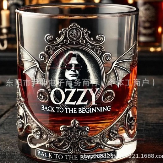 Ozzy Osbourne Gedenk-whiskyglas (8 Cm X 8 Cm X 9 Cm)