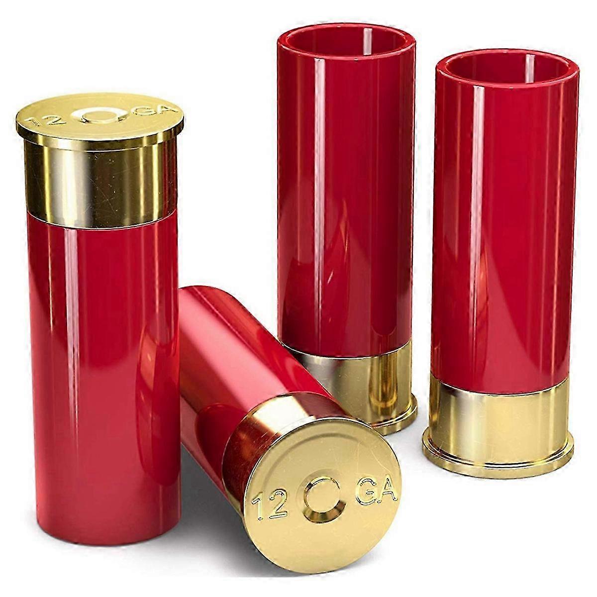 Set Aus 4 Robusten 12-gauge-schnapsgläsern, Geeignet Für Spirituosen Und Cocktails, 75 Ml (2,5 Oz).