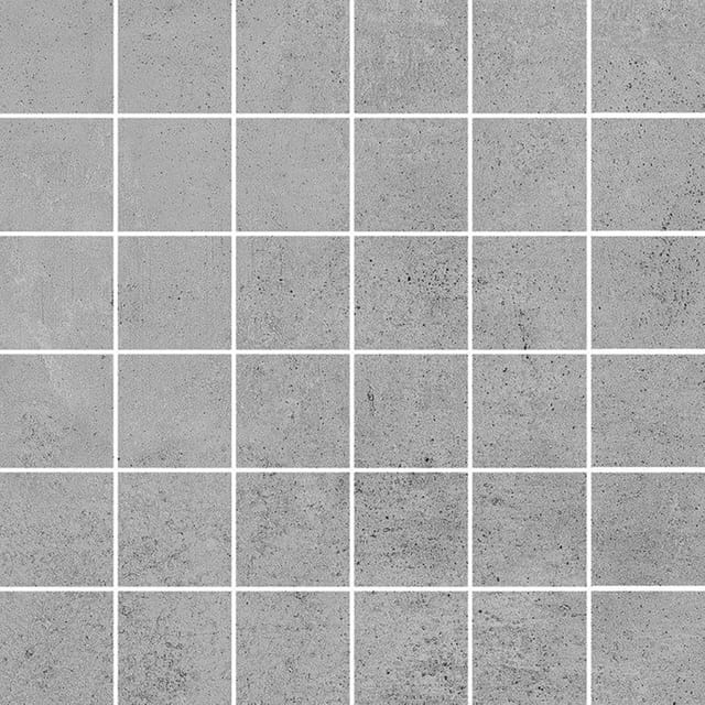 Wellker Mosaik David grau rektifiziert Mosaikfliesen, matt, 1 Pack