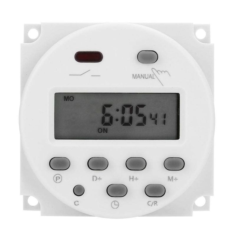 12v Lcd-digitaltimer Mit Relais Und Programmierbarem Schalter.