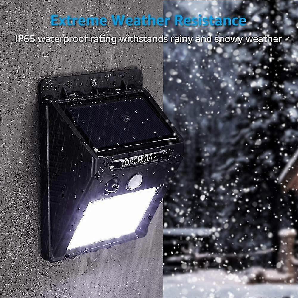 2er-set Led-solarleuchten Mit Bewegungsmelder – Solarleuchten, Gartenbeleuchtung – Schwarz