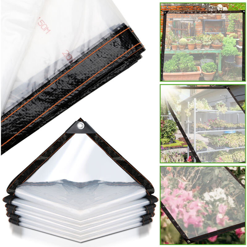 Hengda Reißfeste, Transparente Plane, Transparente Kunststoff-schutzplane Für Militärische Zwecke, 220 G/m², 3 X 2 M