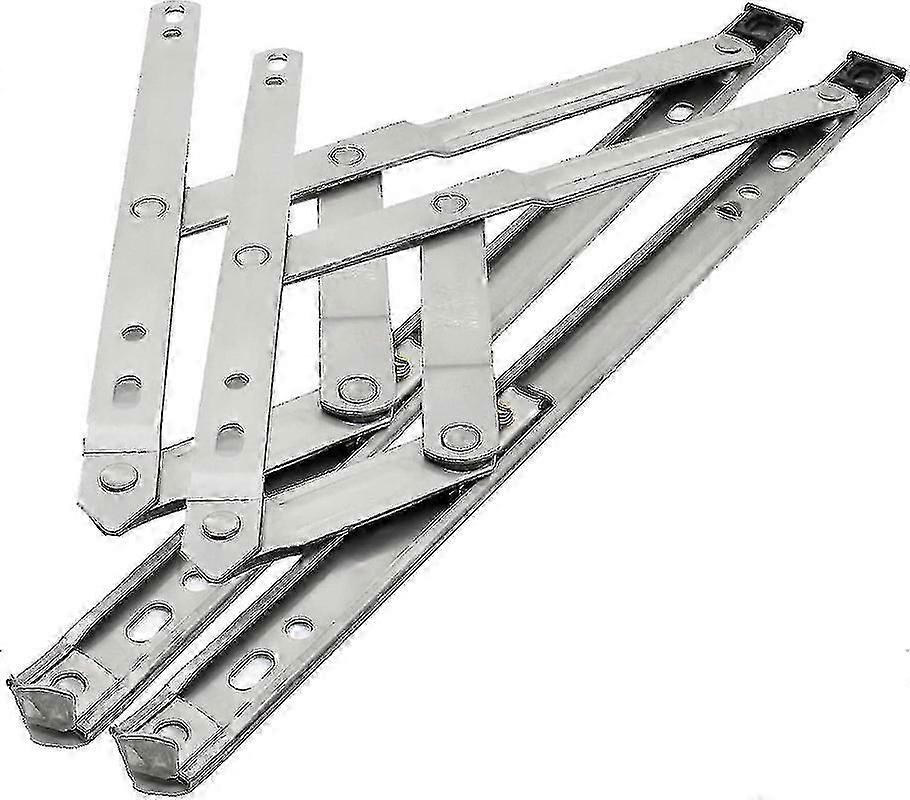 Fensterscharnier, Gebogenes Fensterscharnier, Fensterhalter, Fensterriegel, Fensterhalterung, Reibungsscharnier, Edelstahl, Sus304, 30,5 Cm (1 Paar)