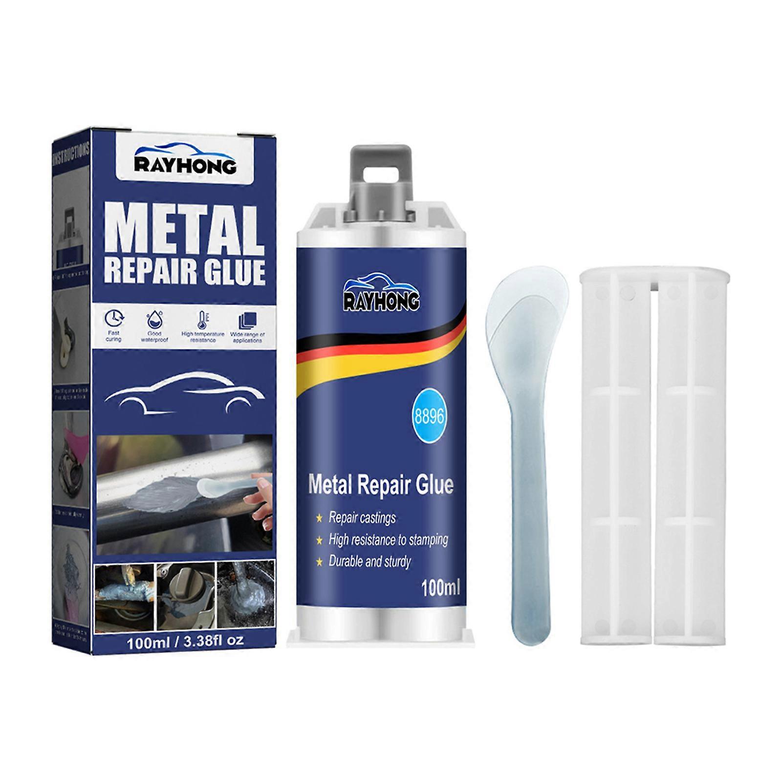 Metallkleber – Reparatur- Und Schweißkleber Für Gusseisen – Hochfester Reparaturkleber – Hitzebeständig Und Kältebeständig – Für Industrielle Reparaturen – 100 G